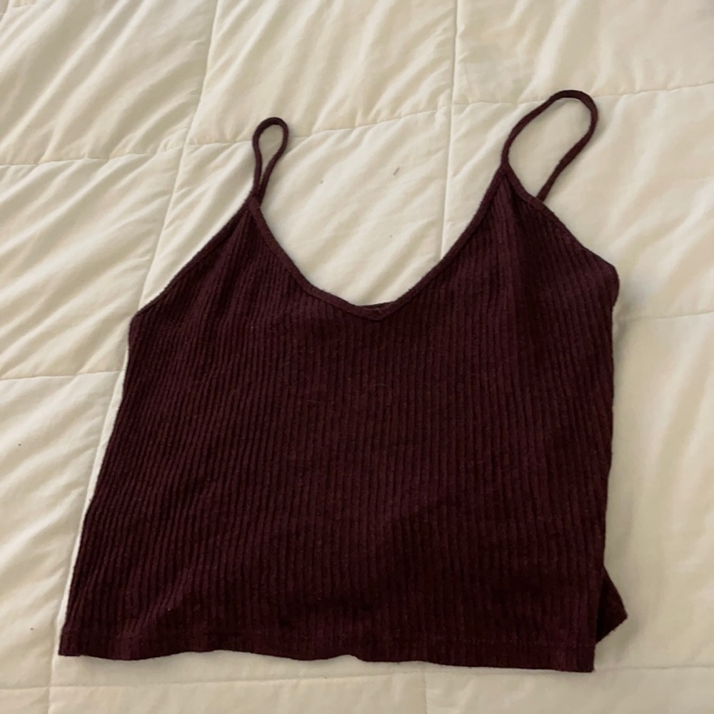Randy melville maroon tank, cropped